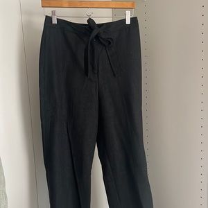 J. Crew Wide Leg Wool Pants with Tie Size 4